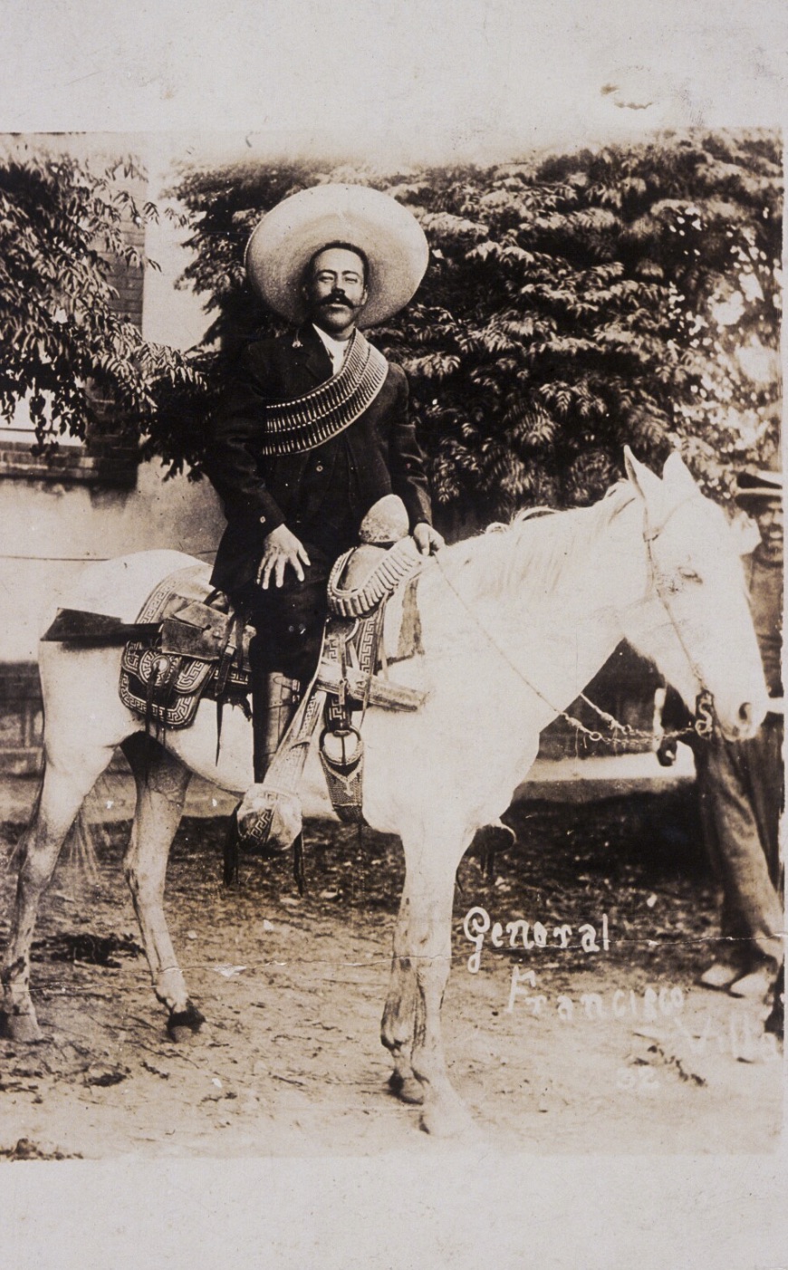 General Francisco Villa on horseback 